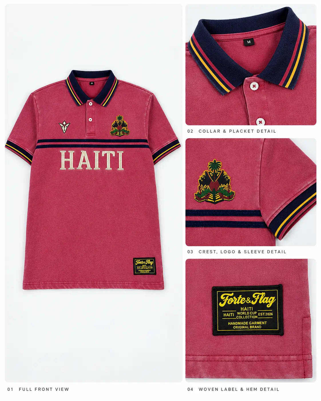The Resilience Polo garment details