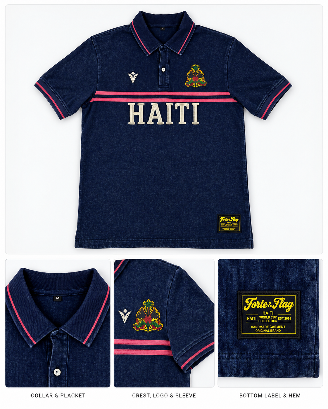 The 1803 Heritage Polo garment details